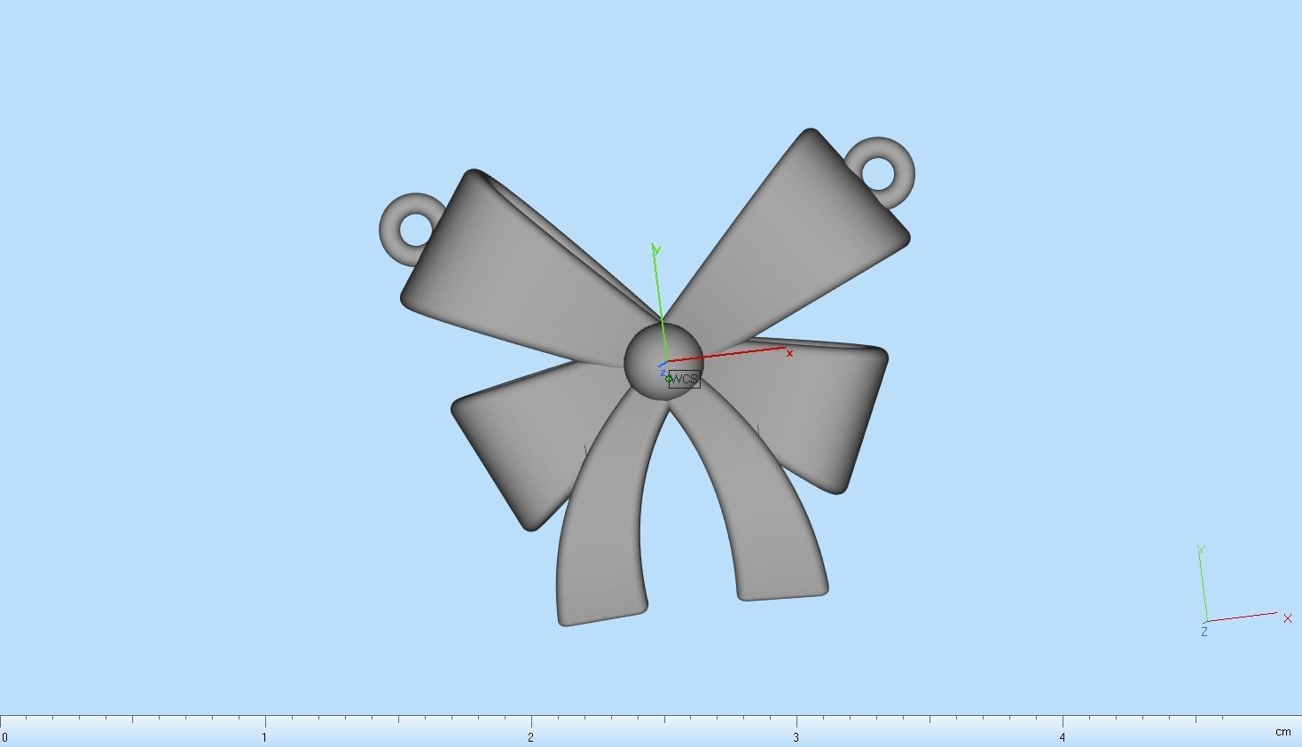 Bow pendant model 890 3D print model_38