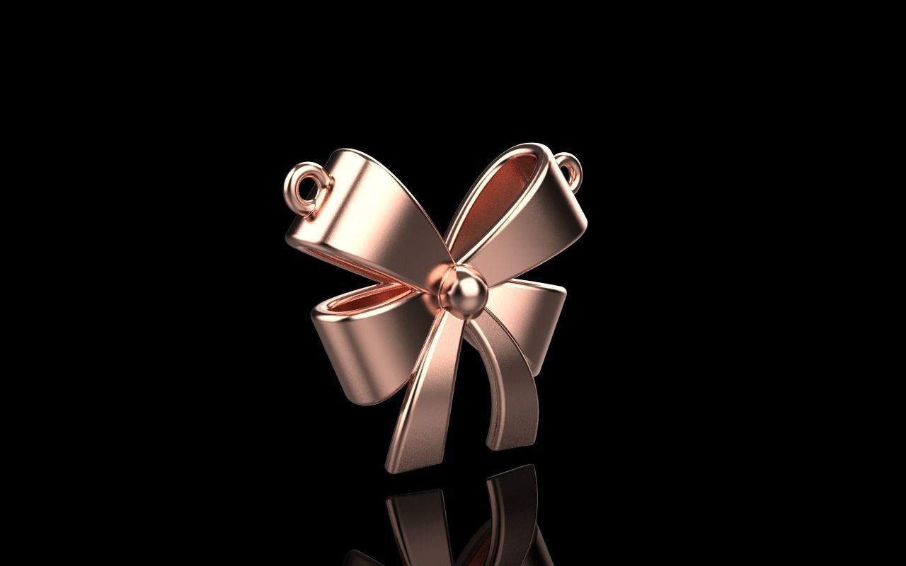 Bow pendant model 890 3D print model_21