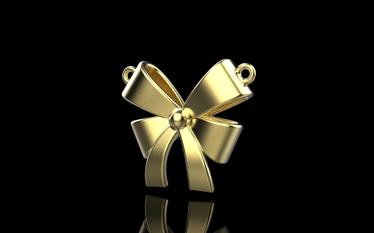 Bow pendant model 890 3D print model_25