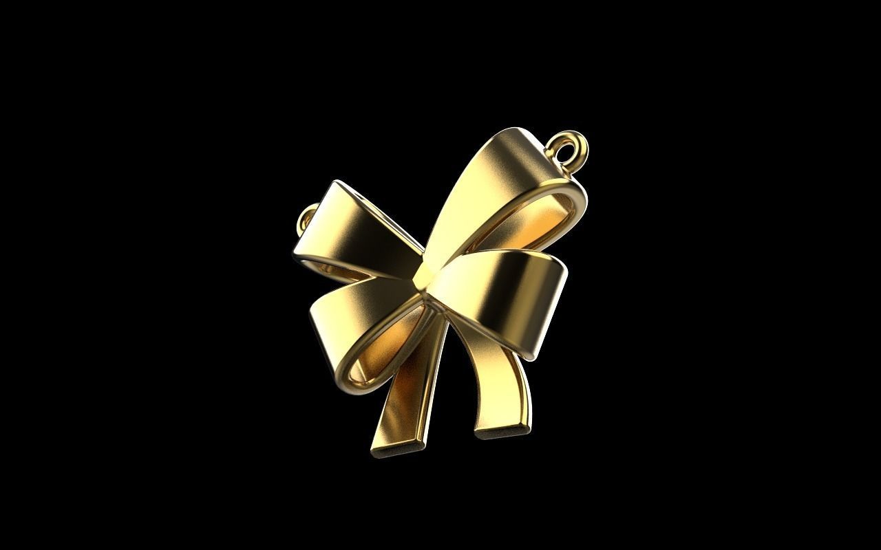 Bow pendant model 890 3D print model_37
