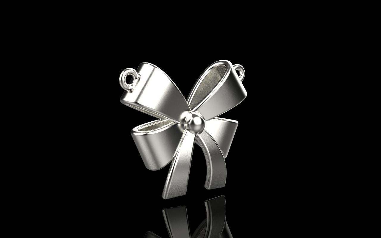 Bow pendant model 890 3D print model_23