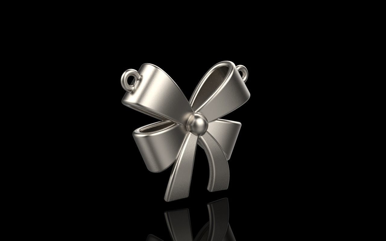 Bow pendant model 890 3D print model_20