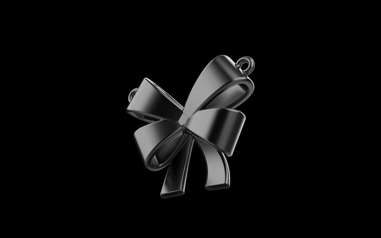 Bow pendant model 890 3D print model_35