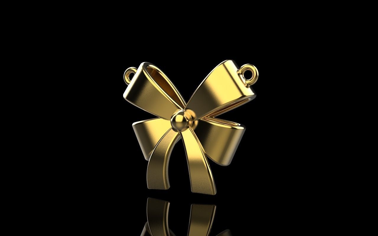 Bow pendant model 890 3D print model_30