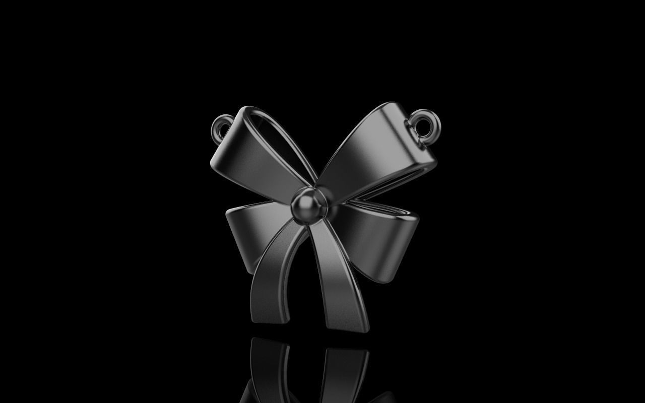 Bow pendant model 890 3D print model_28