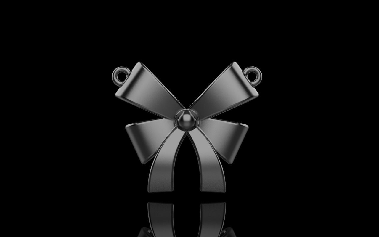 Bow pendant model 890 3D print model_16