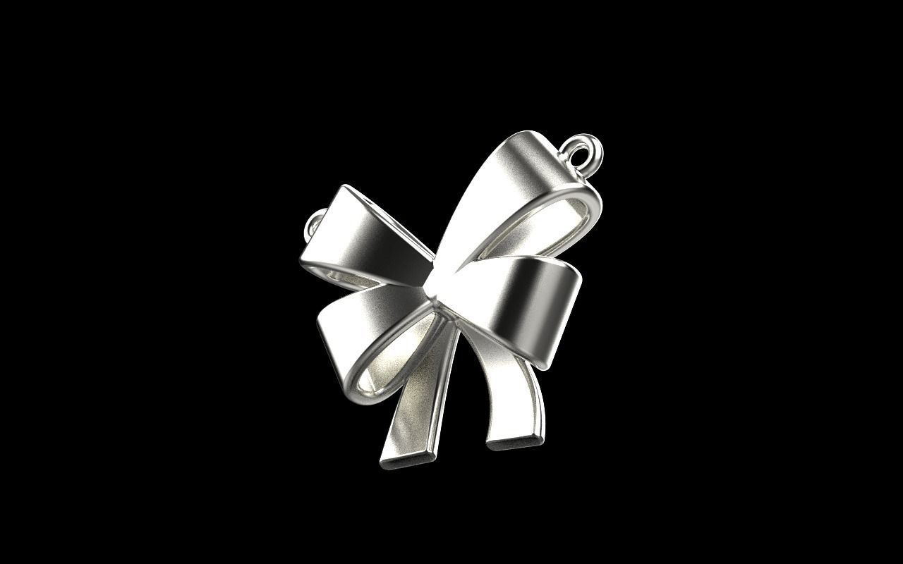 Bow pendant model 890 3D print model_36