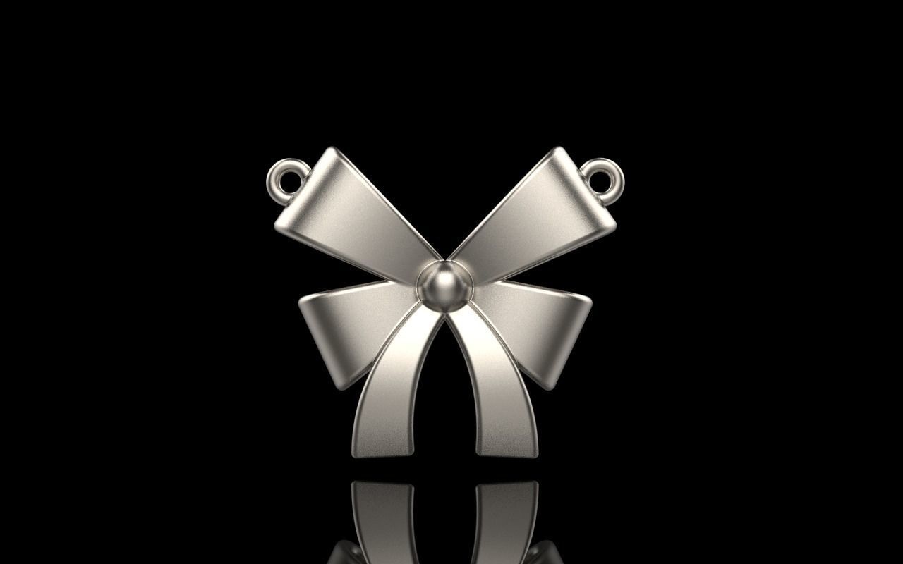 Bow pendant model 890 3D print model_14