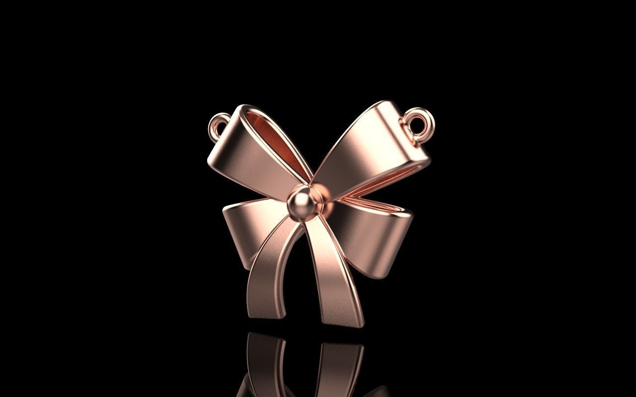 Bow pendant model 890 3D print model_27