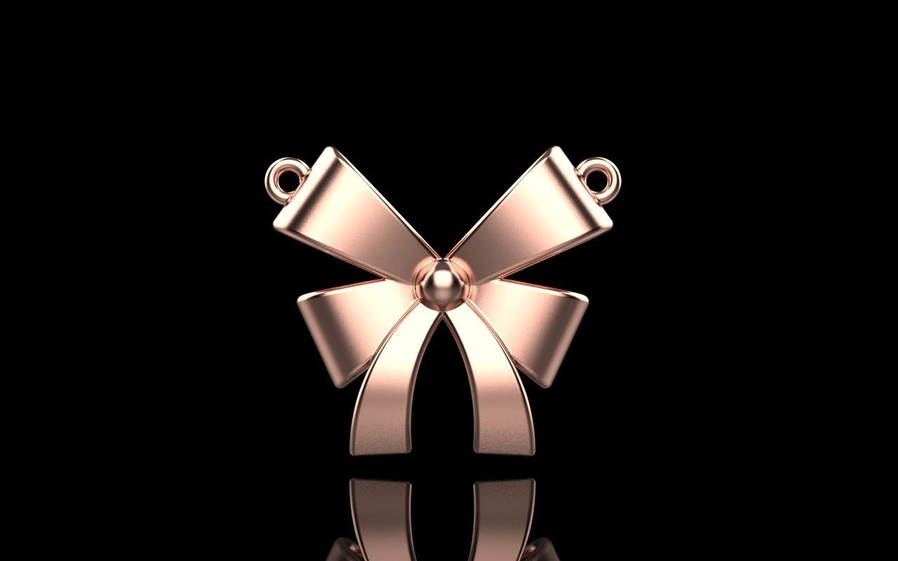 Bow pendant model 890 3D print model_15