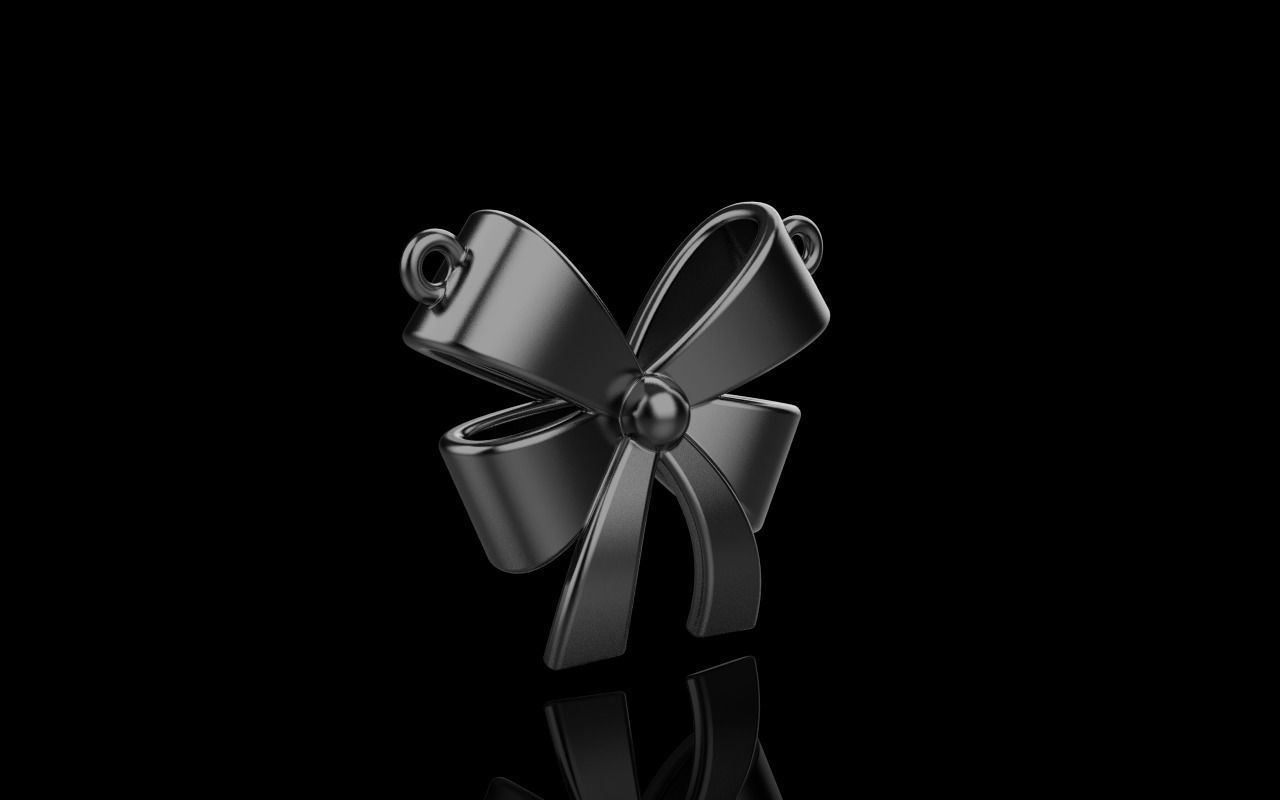 Bow pendant model 890 3D print model_22