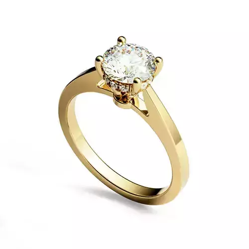Woman Ring Diamond Yellow Gold RA 2401-001