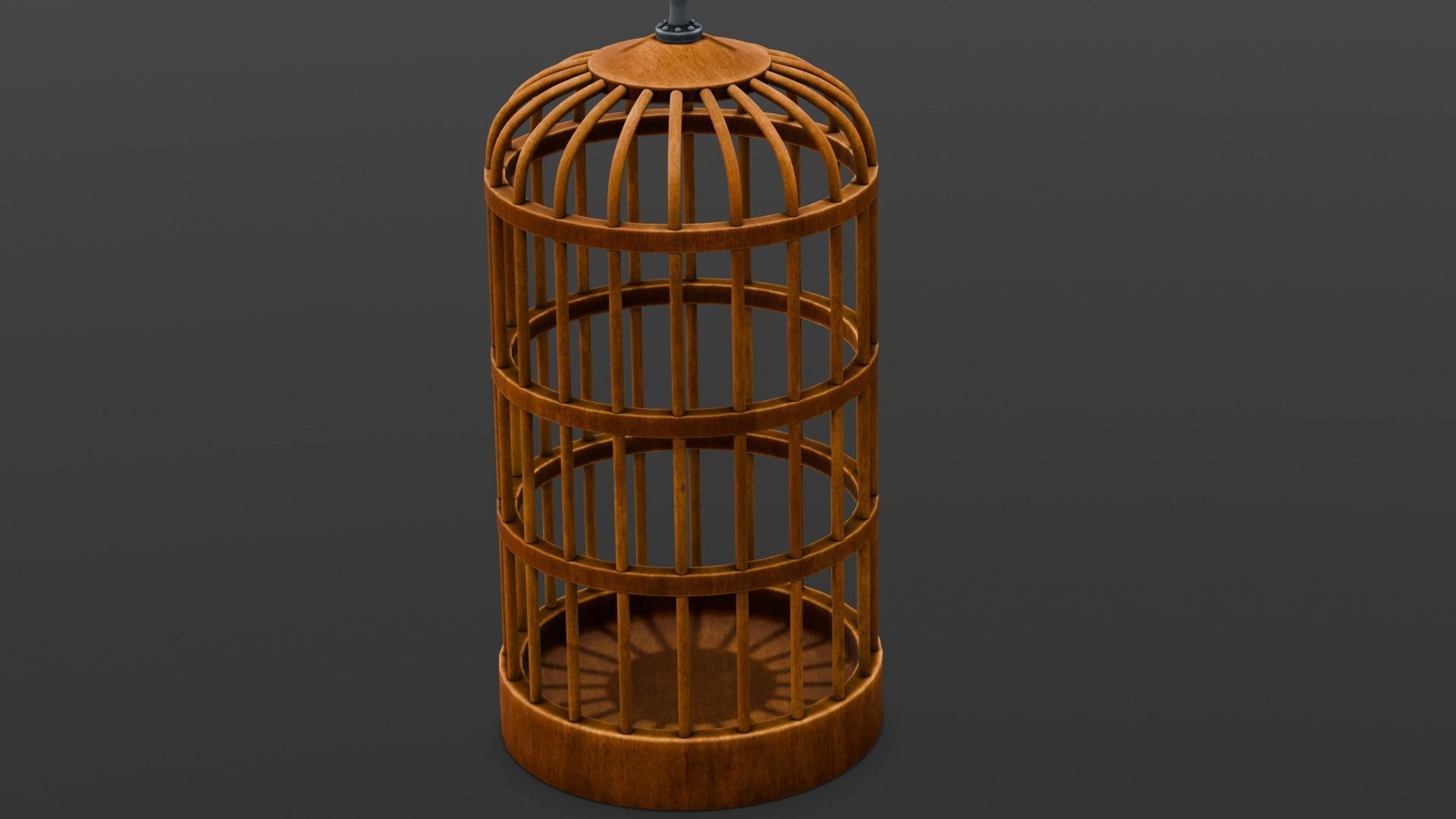 Bird Cage 3D Model Low-poly 3D model_2