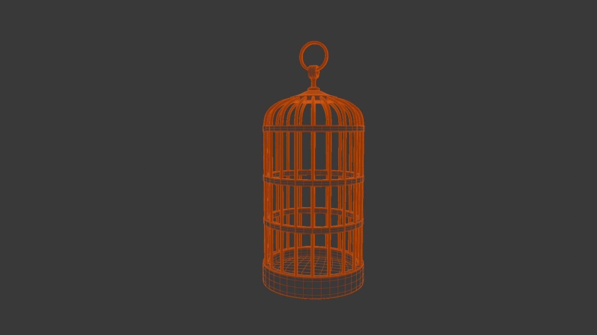 Bird Cage 3D Model Low-poly 3D model_12