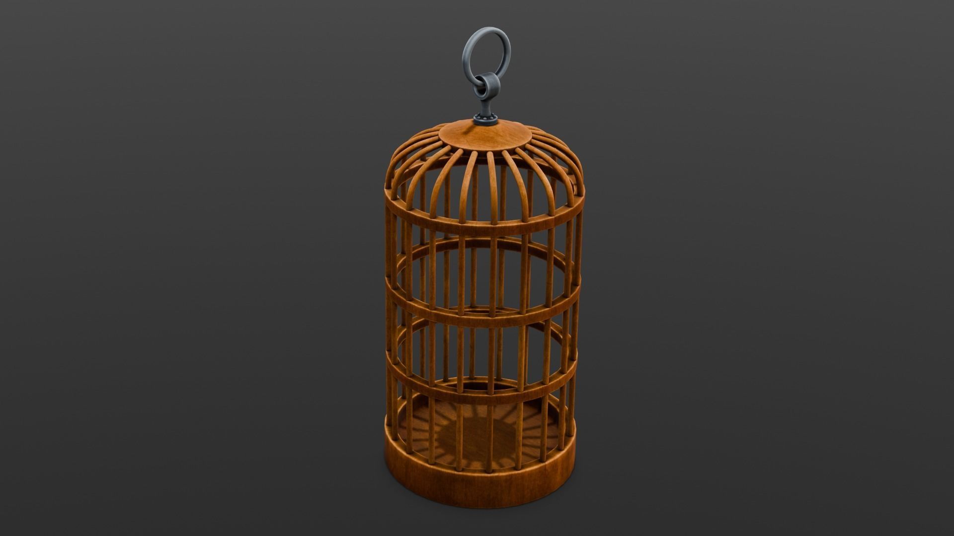 Bird Cage 3D Model Low-poly 3D model_16