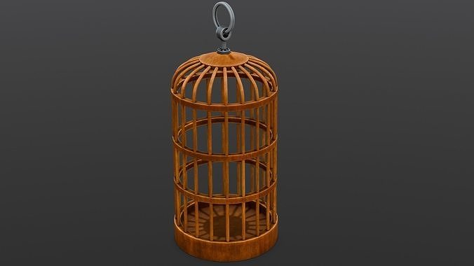 Bird Cage 3D Model Low-poly 3D model