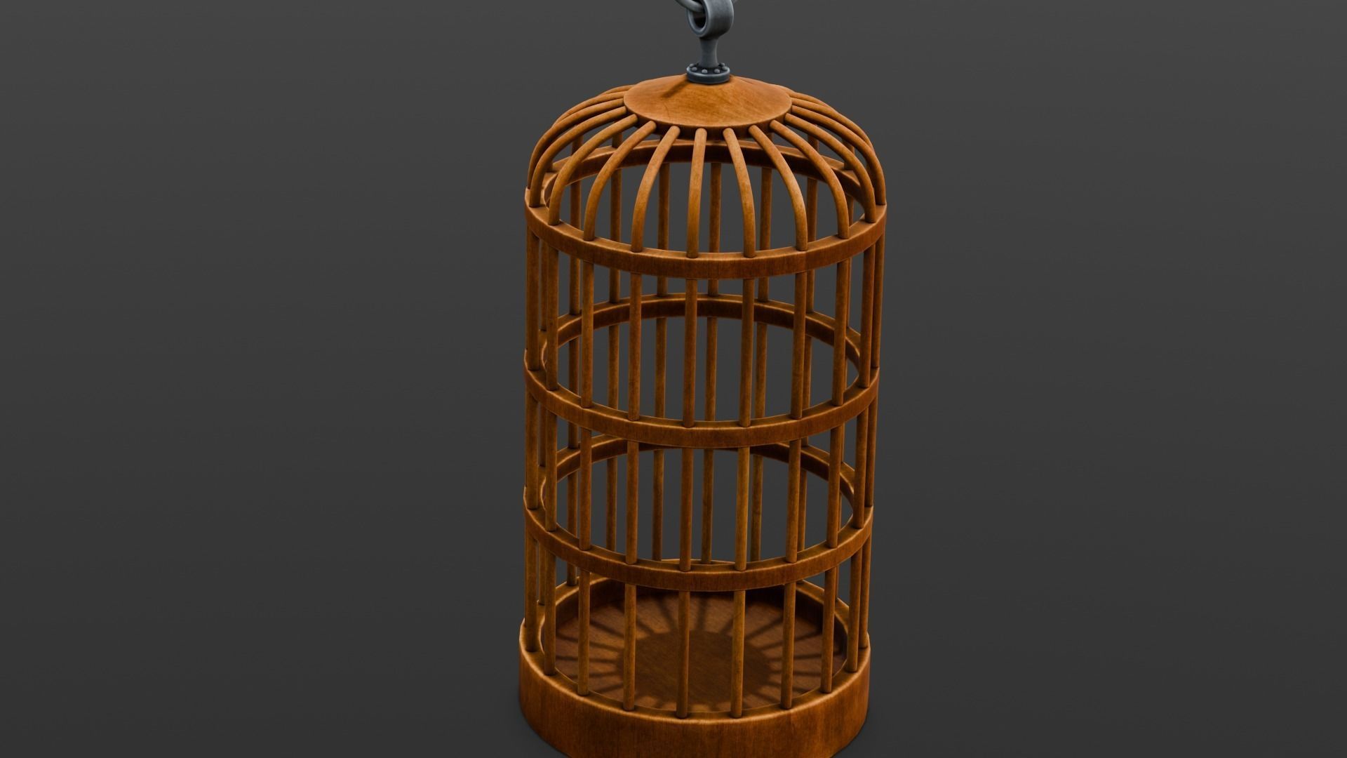 Bird Cage 3D Model Low-poly 3D model_3