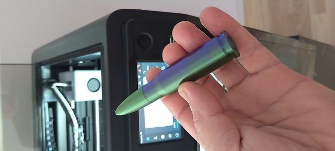 Realistic Bullet Container Free 3D print model