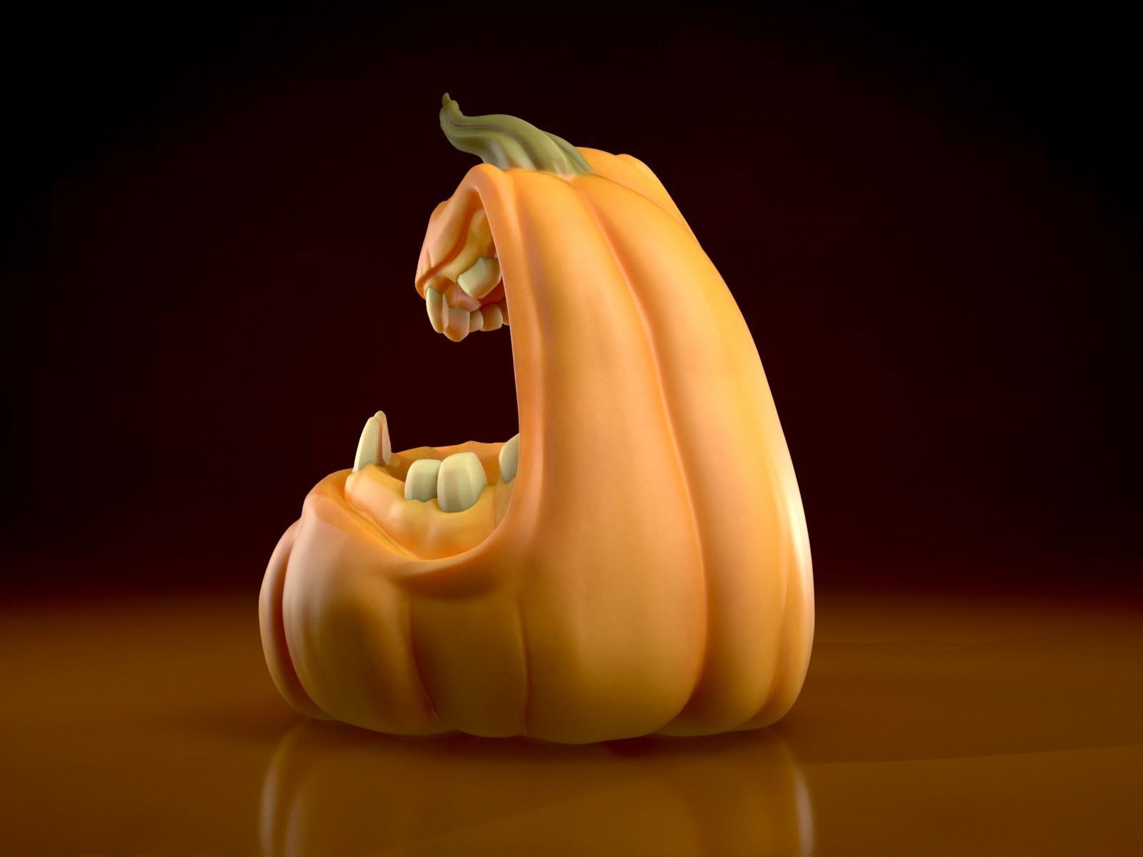 Pumpkin Candy Bowl - Jack o Lantern - Halloween Decor  3D print model_5
