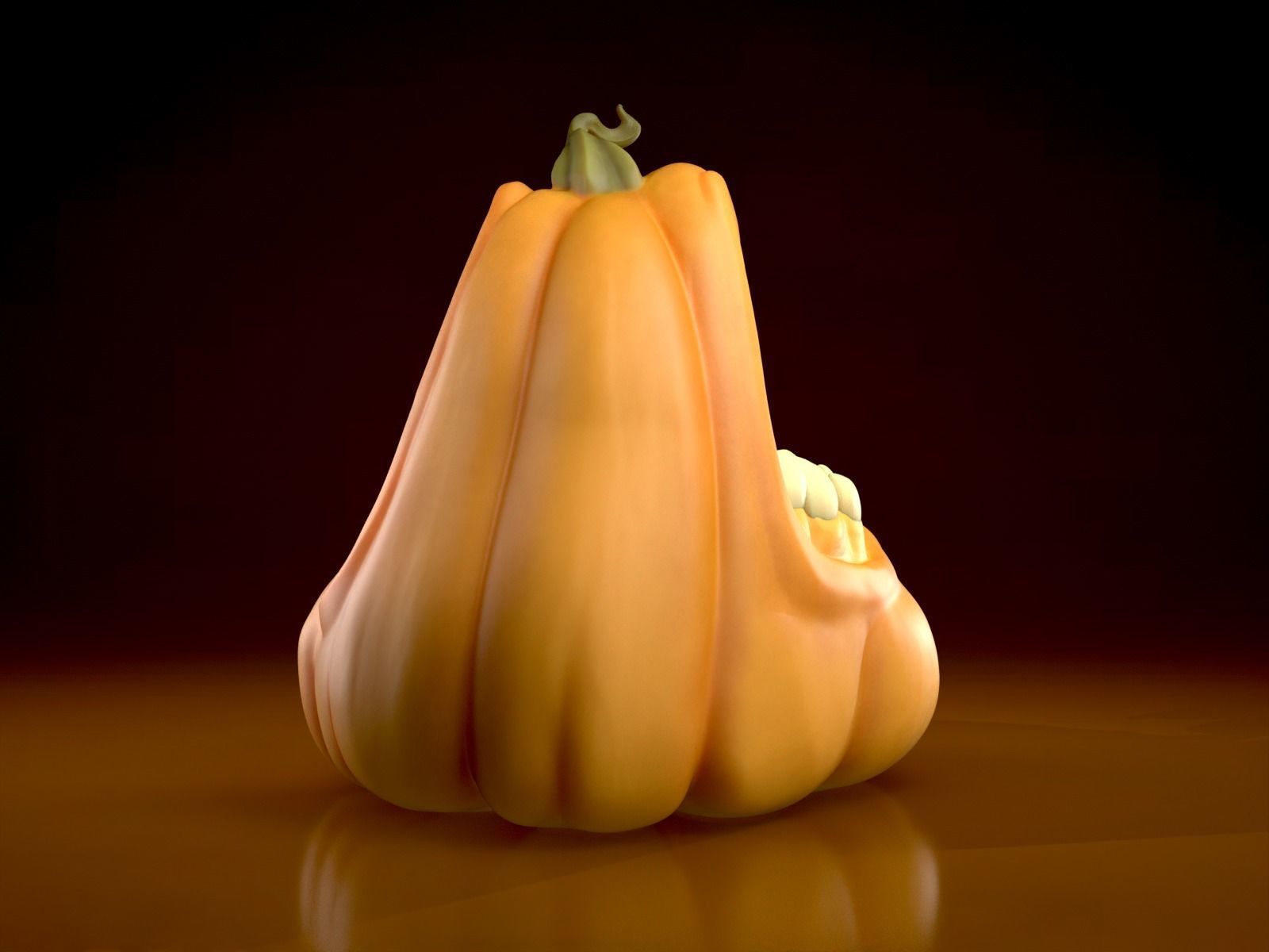 Pumpkin Candy Bowl - Jack o Lantern - Halloween Decor  3D print model_15