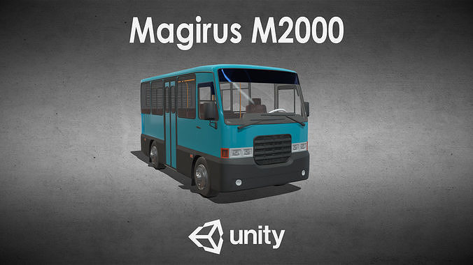 Magirus M2000 for Unity Low-poly 3D model
