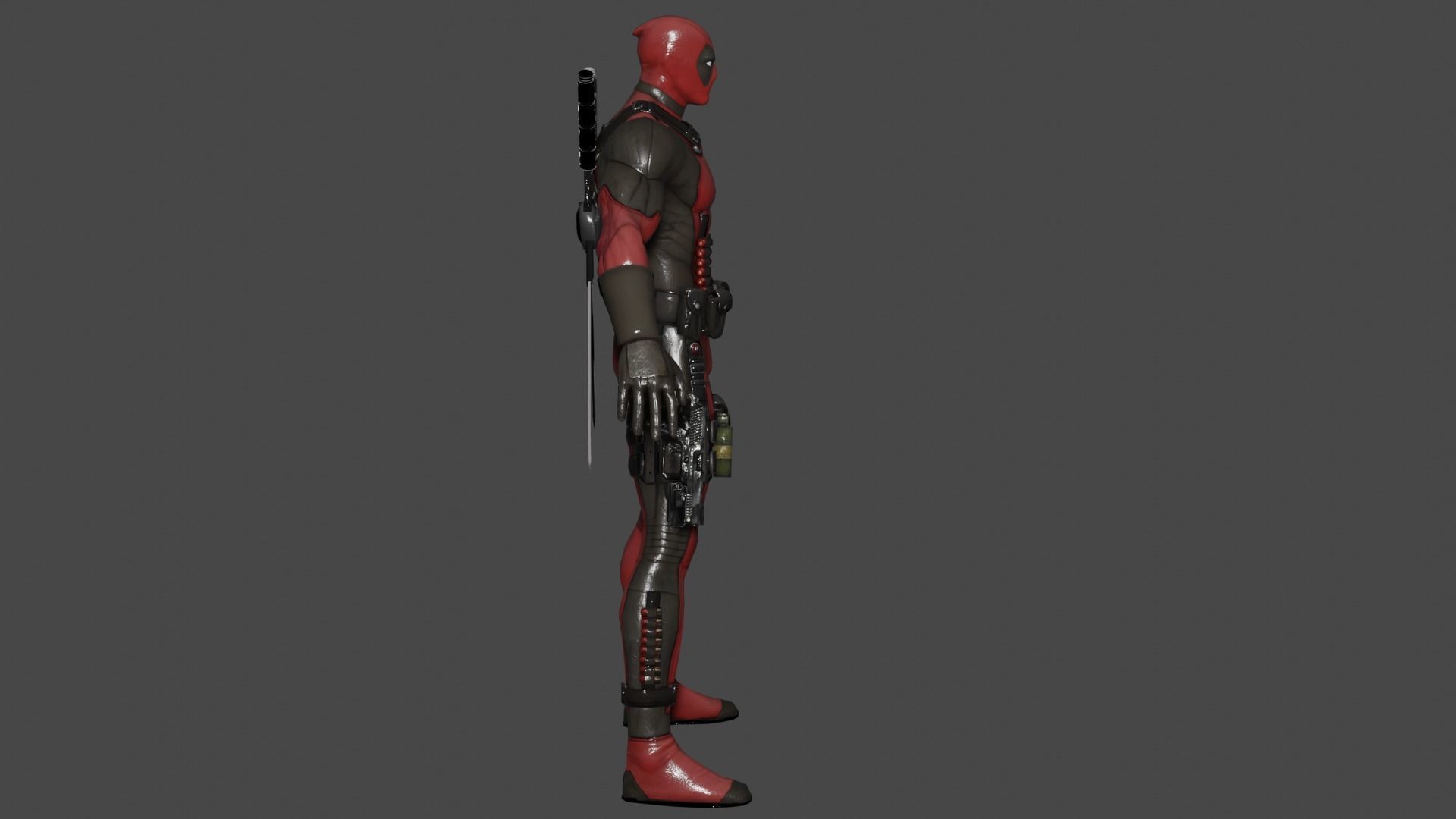 Deadpool 3D model_2