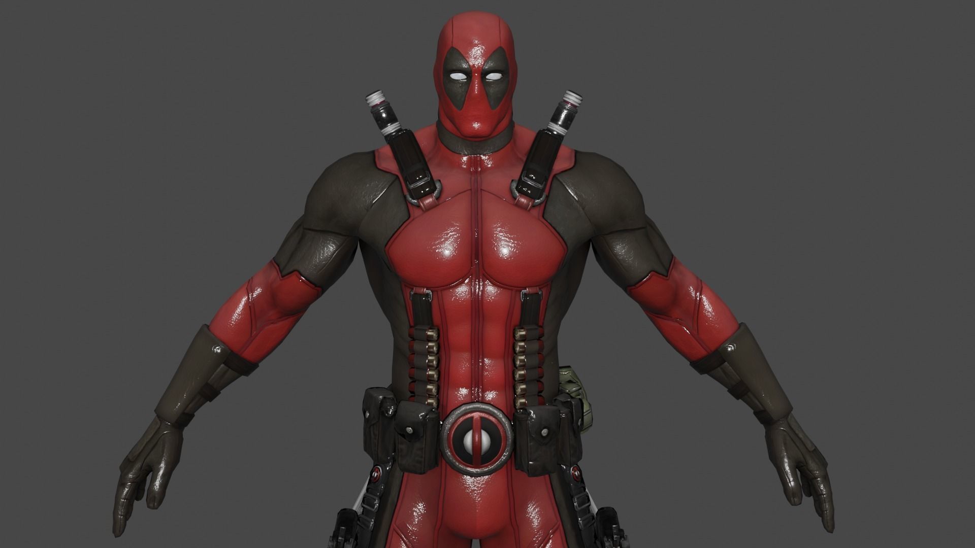 Deadpool 3D model_1