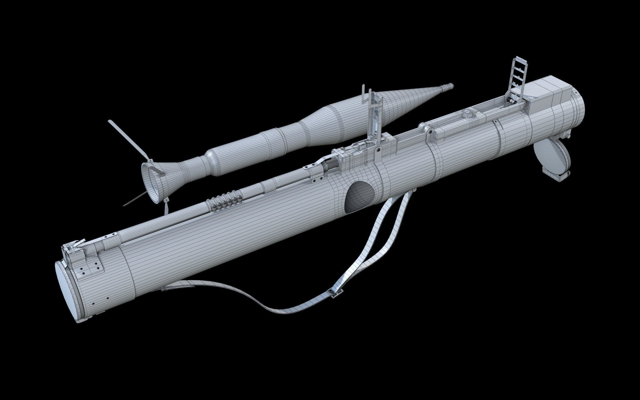 Rocket Launcher 3D model_10