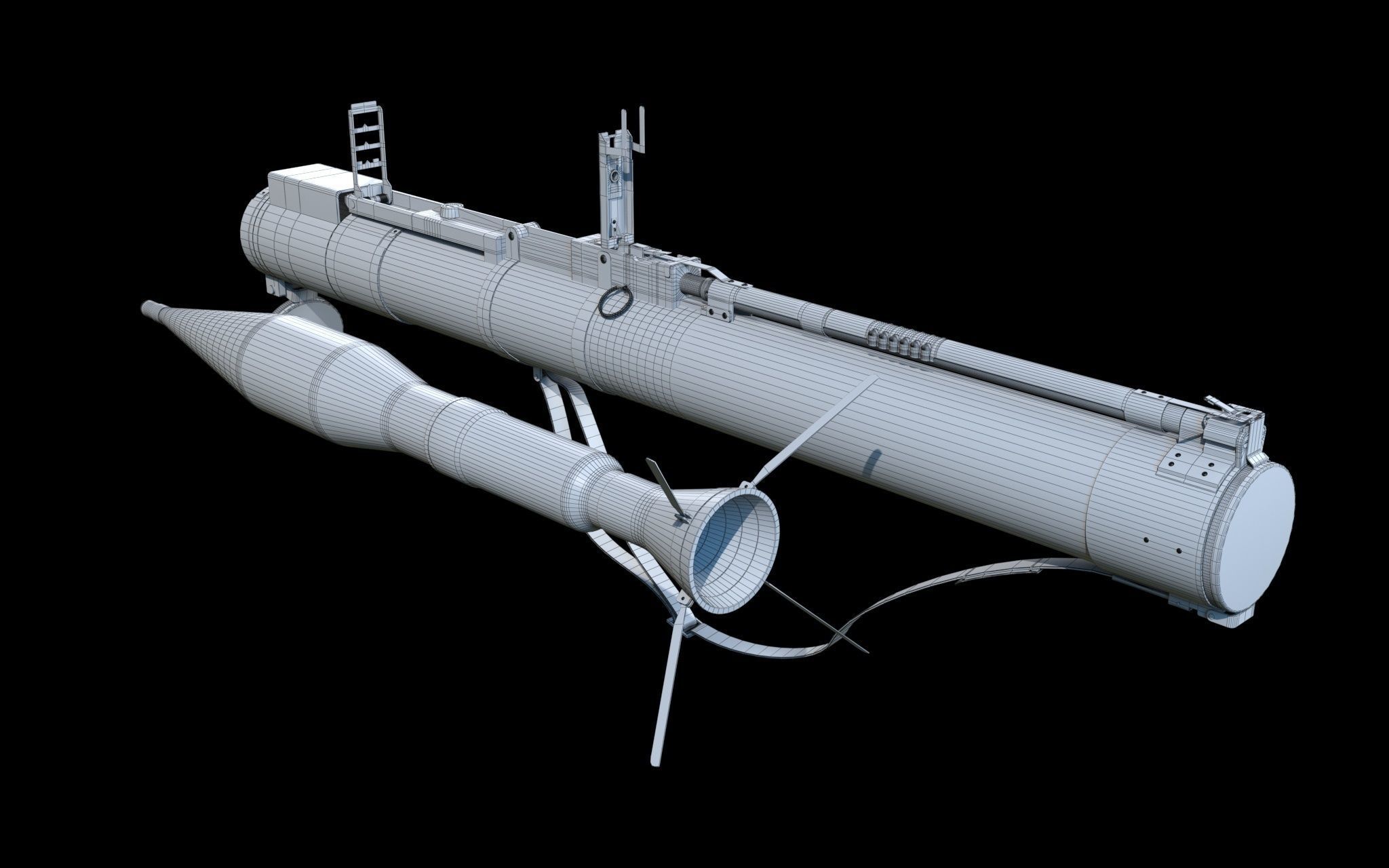 Rocket Launcher 3D model_9