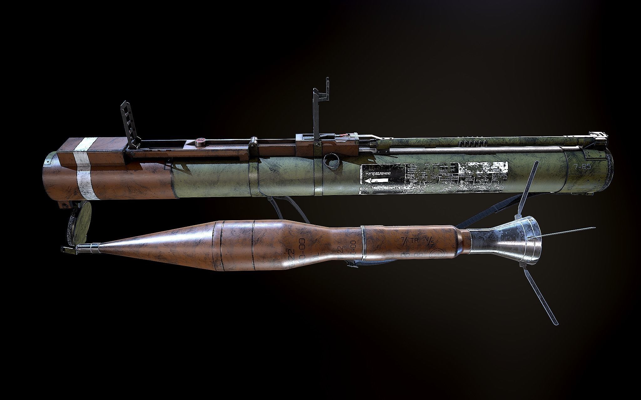 Rocket Launcher 3D model_1