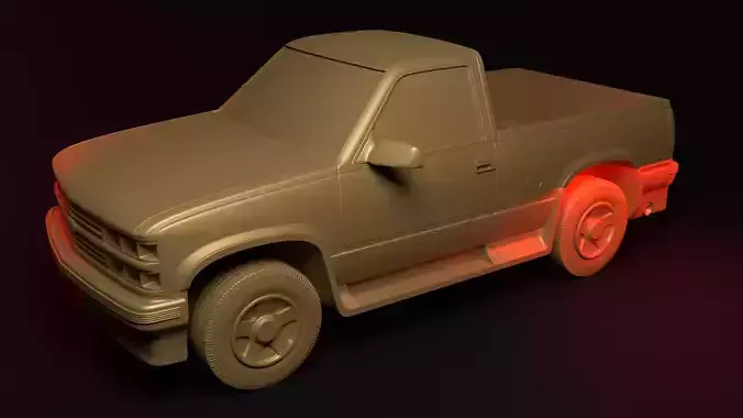 CHEVROLET CK 1500 SHORT BOX 3D print model