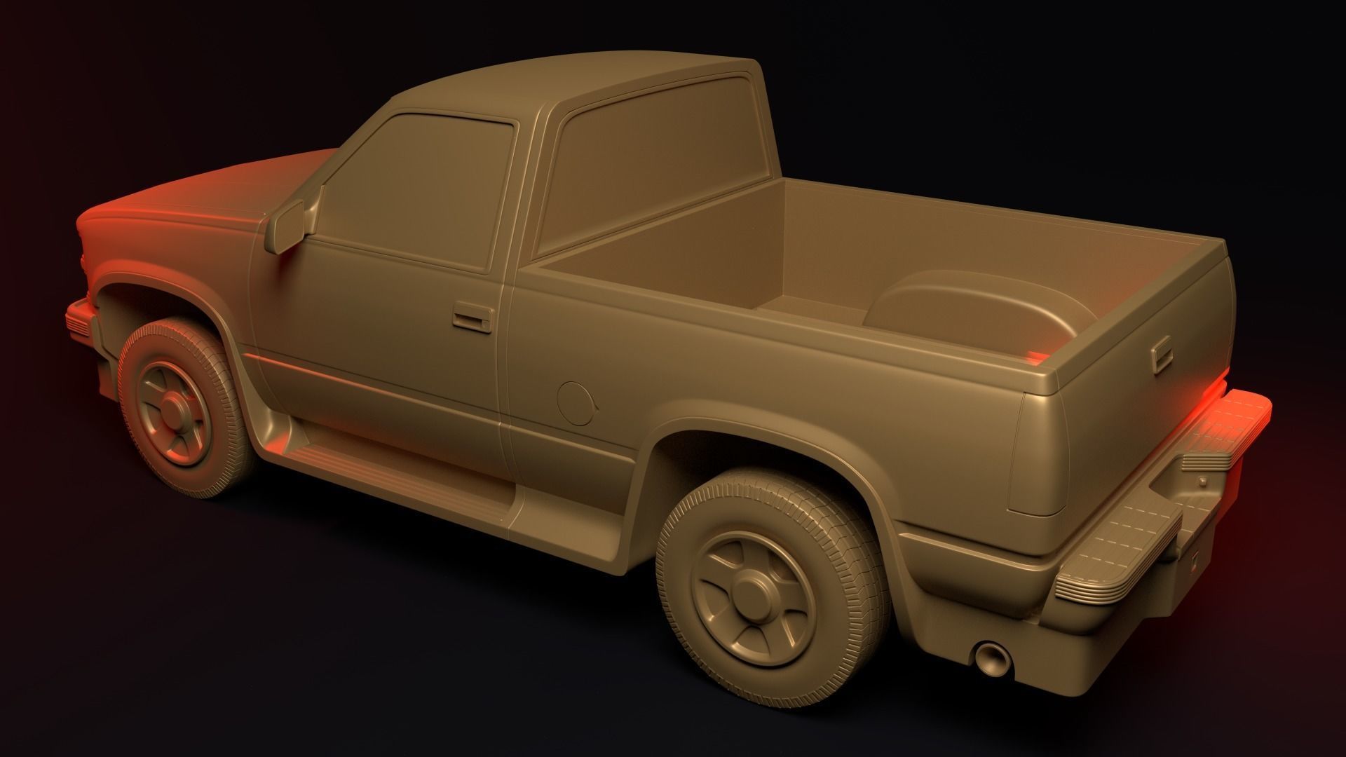 CHEVROLET CK 1500 SHORT BOX 3D print model_3