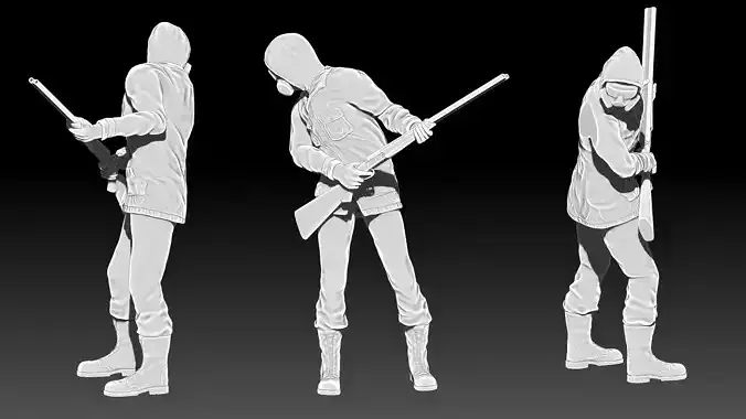 Stalker soldiers 3D print model