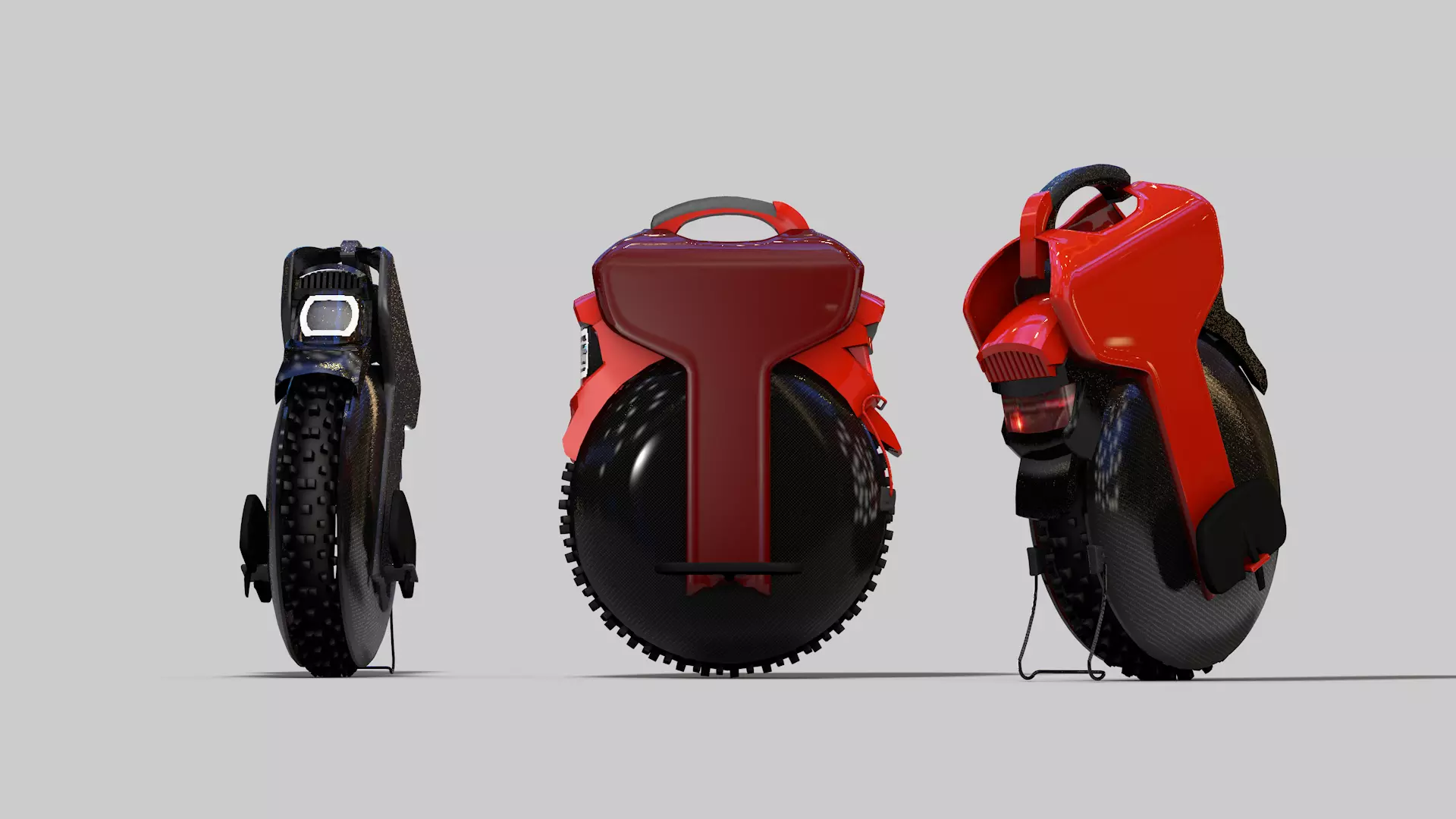 Electric Unicycle 3D model_0