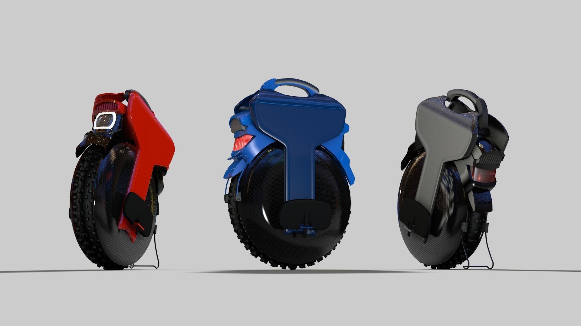 Electric Unicycle 3D model_3