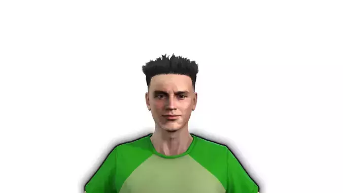 High Resolution 3D Human Male Model Textures Included