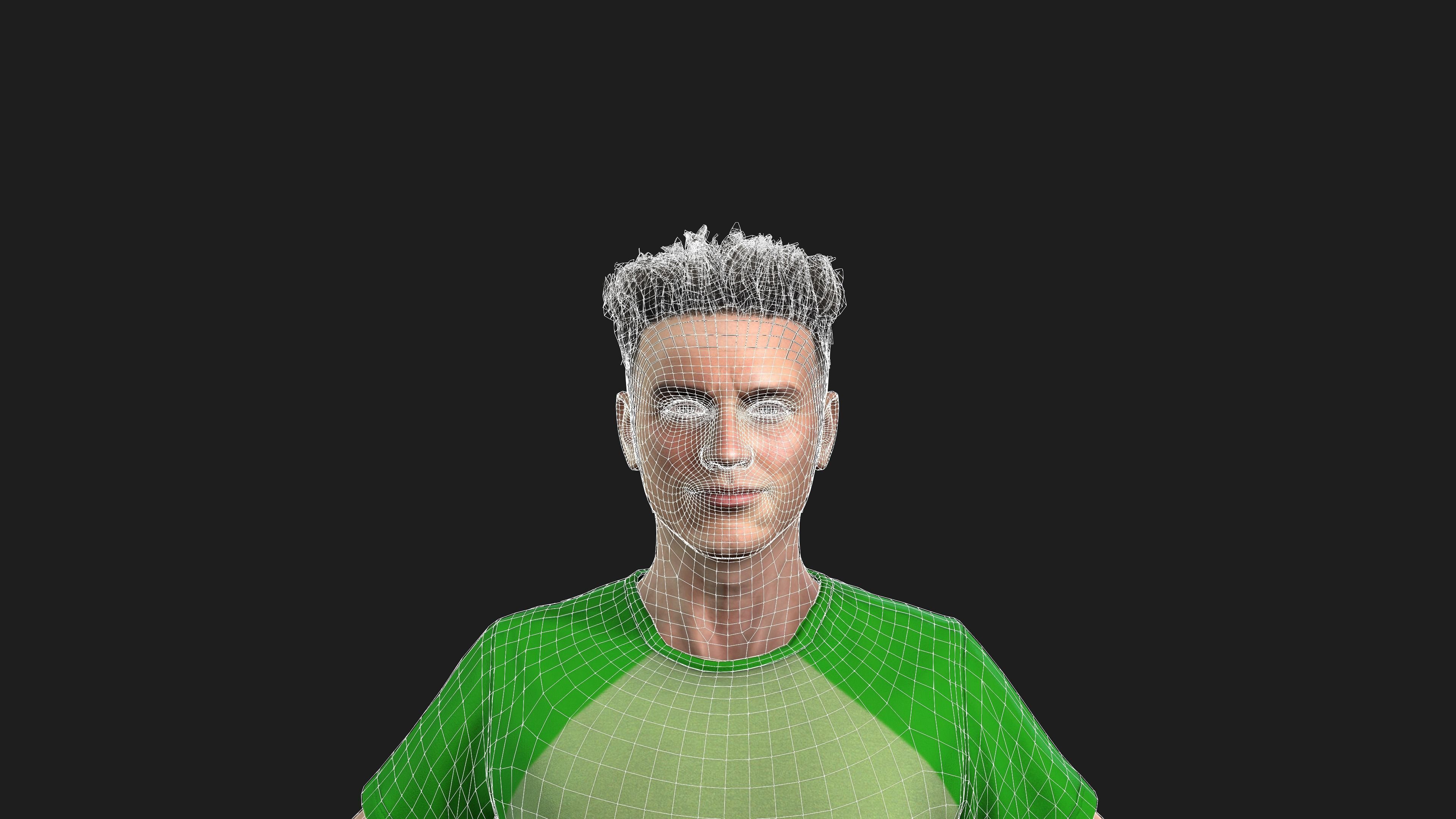 High Resolution 3D Human Male Model Textures Included 3D model_5