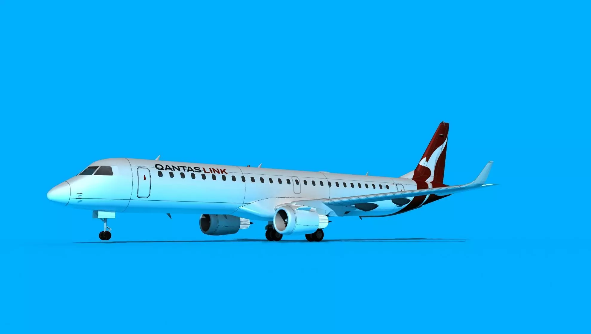 Embraer Emb-190 Qantas Link 3D model