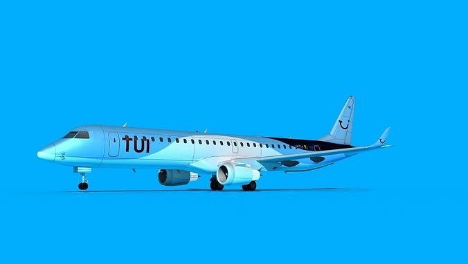 Embraer Emb-190 TUI 3D model