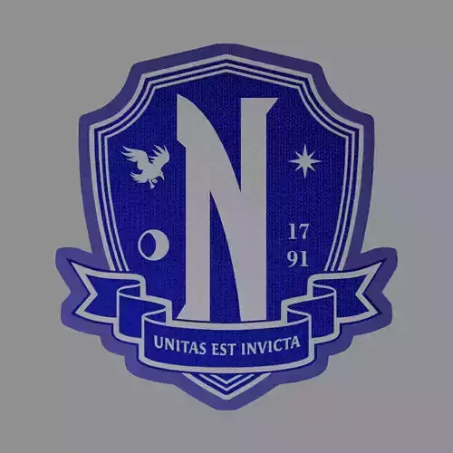 Nevermore Academy Logo 3D model