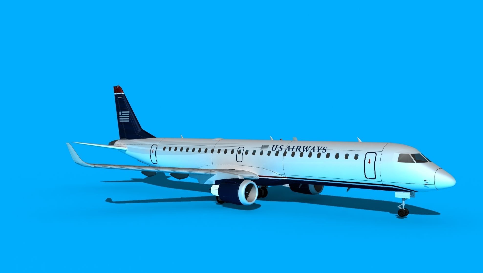 Embraer Emb-190 US Airways 3D model_3