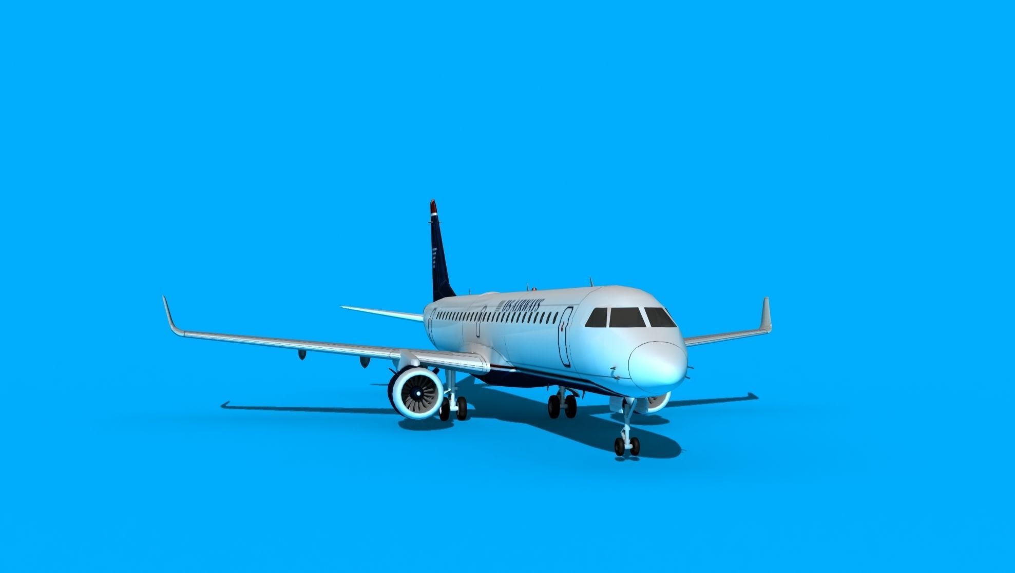 Embraer Emb-190 US Airways 3D model_2
