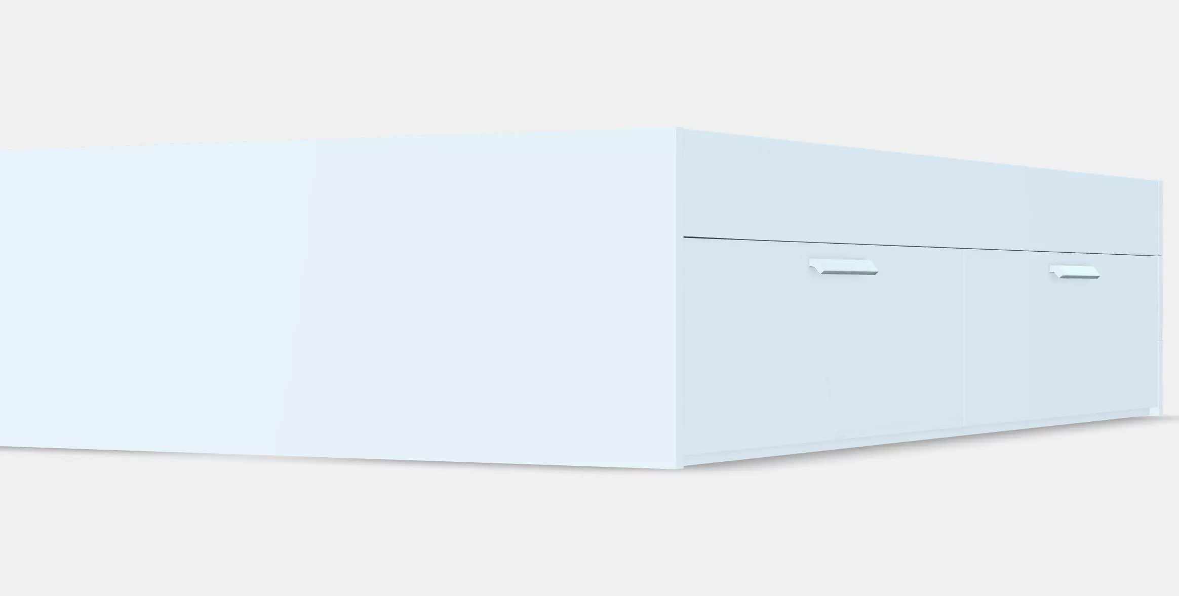 BRIMNES Bed frame with storage 6 Low-poly 3D model_0