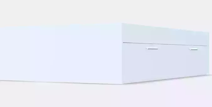BRIMNES Bed frame with storage 6 Low-poly 3D model