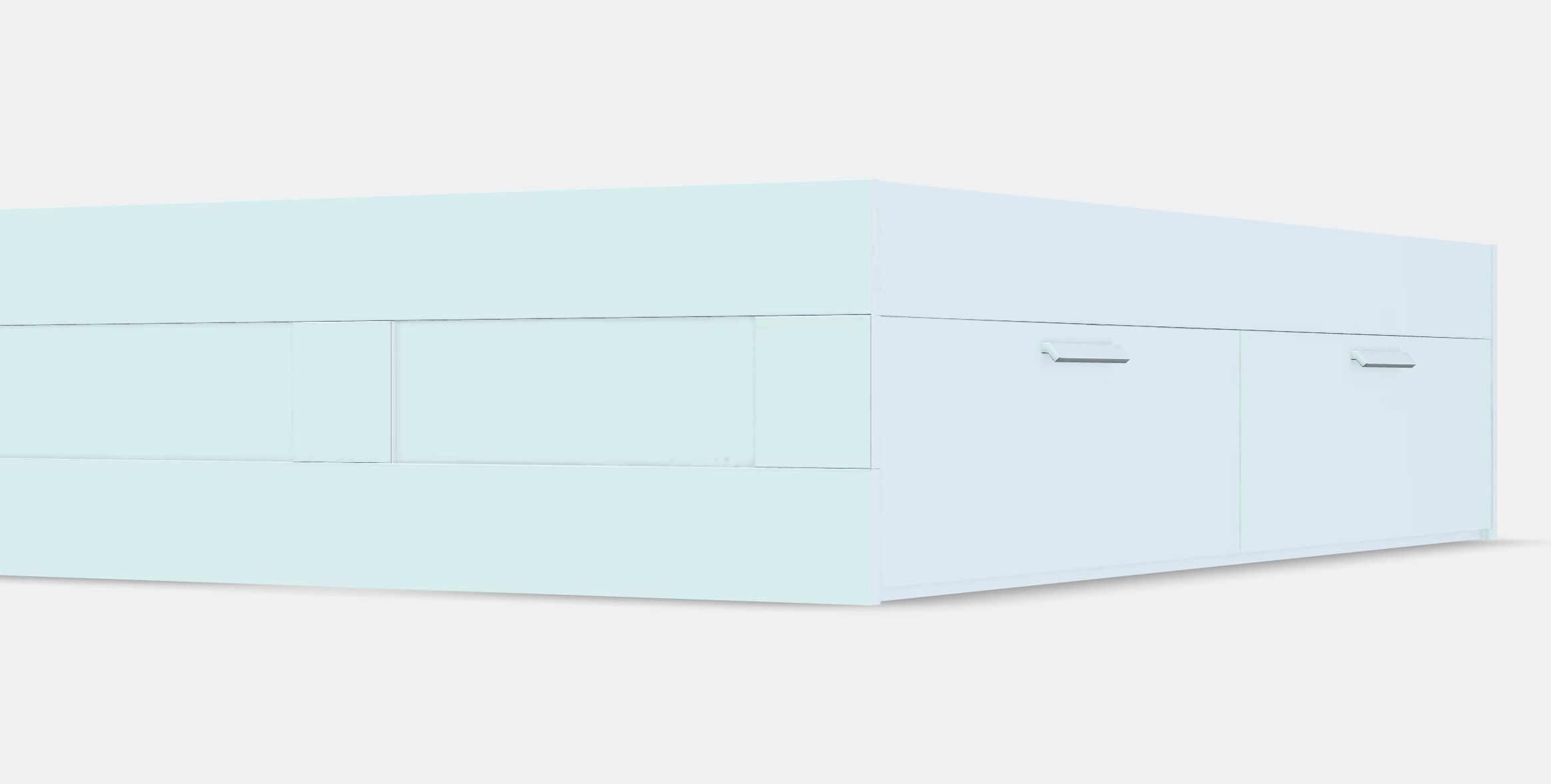 BRIMNES Bed frame with storage 6 Low-poly 3D model_11