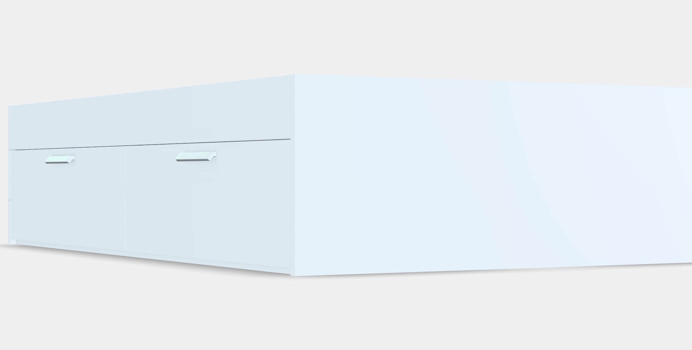 BRIMNES Bed frame with storage 6 Low-poly 3D model_12