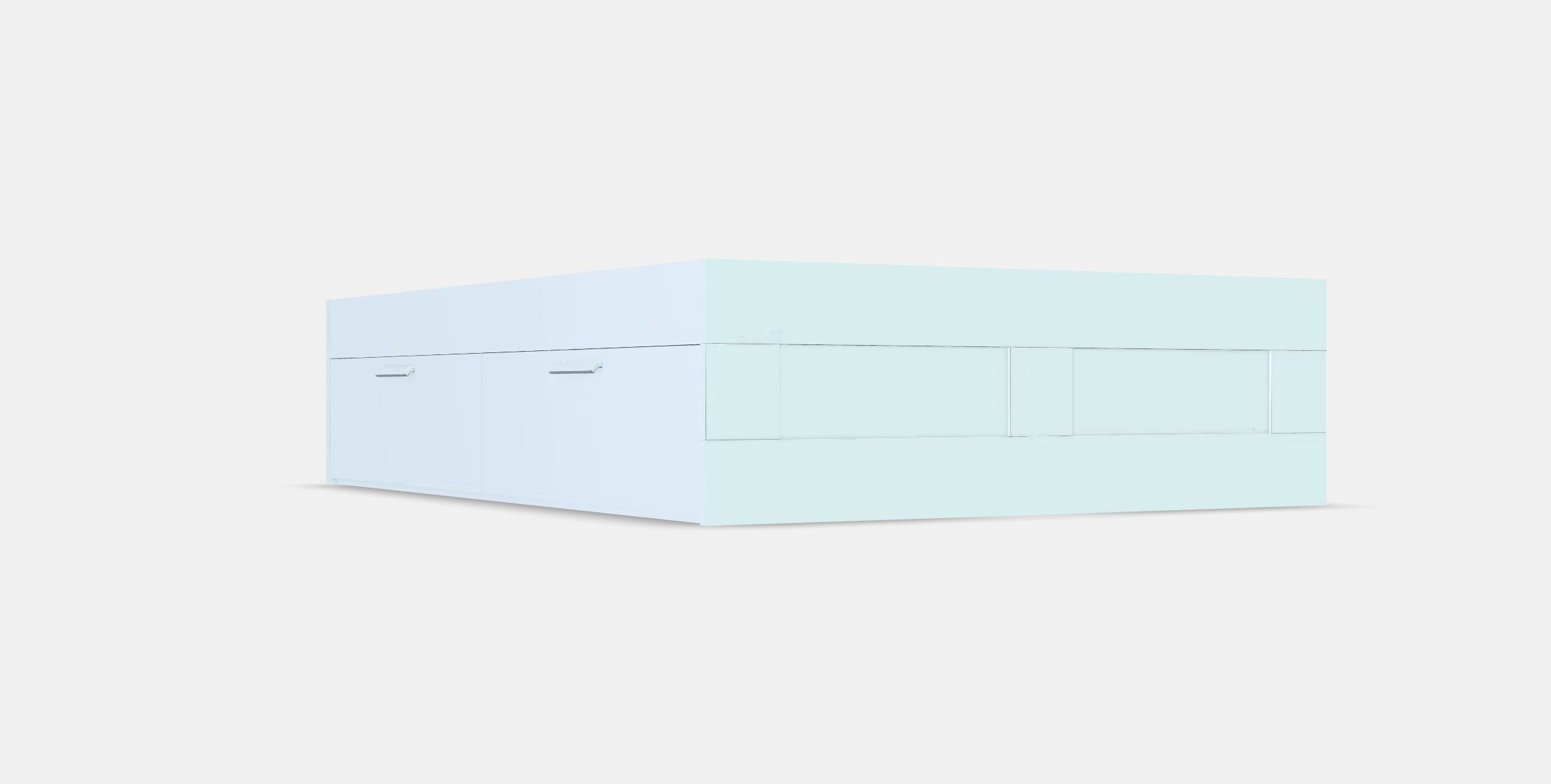 BRIMNES Bed frame with storage 6 Low-poly 3D model_1