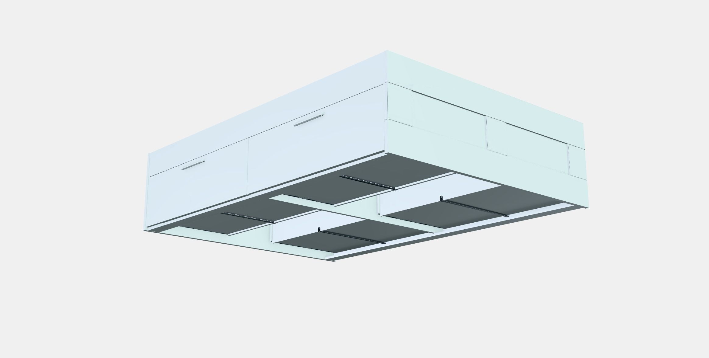 BRIMNES Bed frame with storage 6 Low-poly 3D model_5