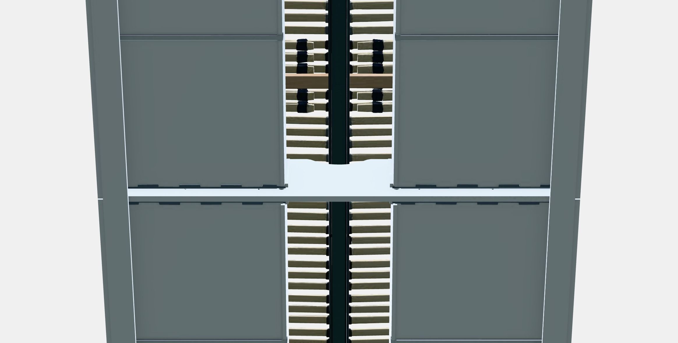 BRIMNES Bed frame with storage 6 Low-poly 3D model_4