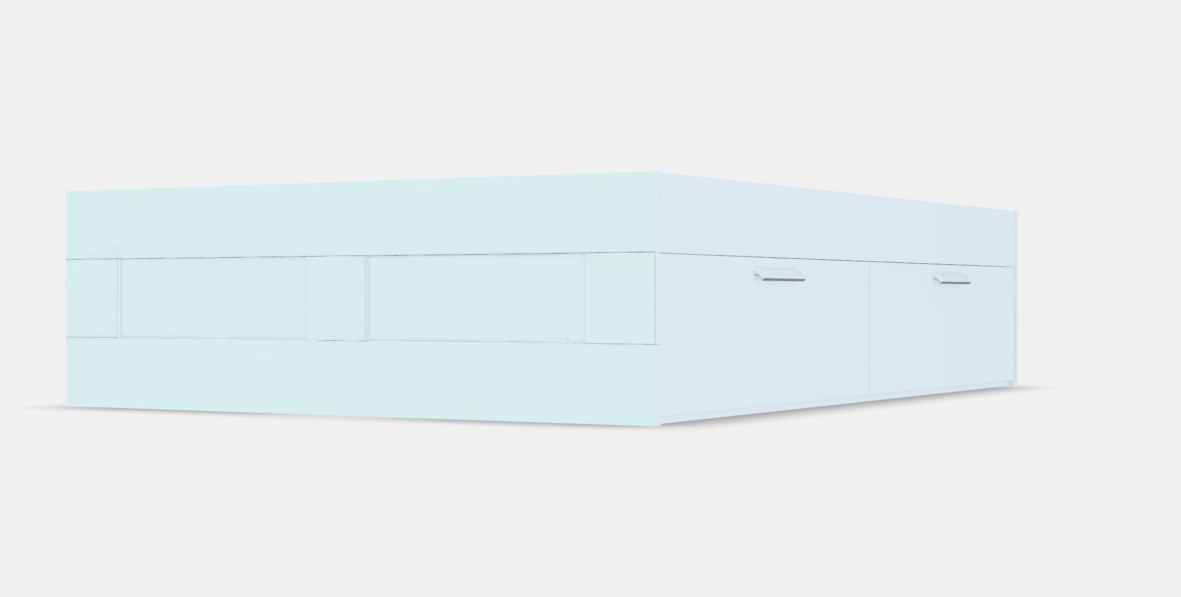 BRIMNES Bed frame with storage 6 Low-poly 3D model_8